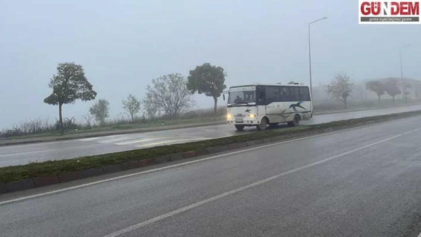 Sis nedeniyle görüş mesafesi düştü
