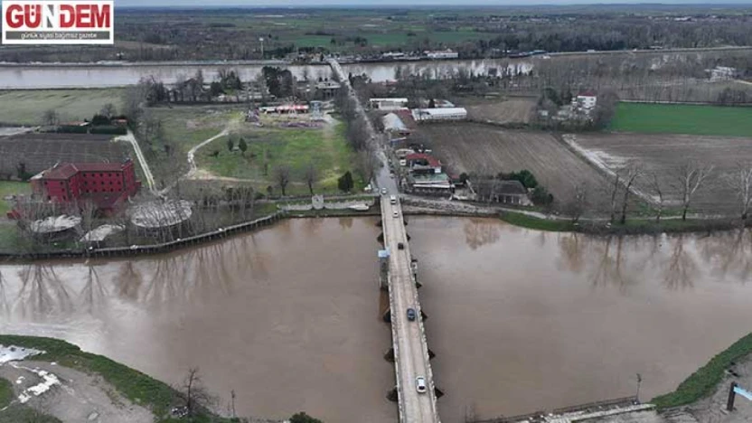 Son 2 günde Tunca Nehri'nin debisi 6, Meriç nehrinin debisi ise 3 kat arttı