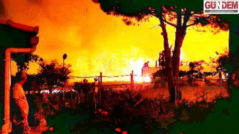 STK'lar Enez'deki orman yangınında tek yürek oldu