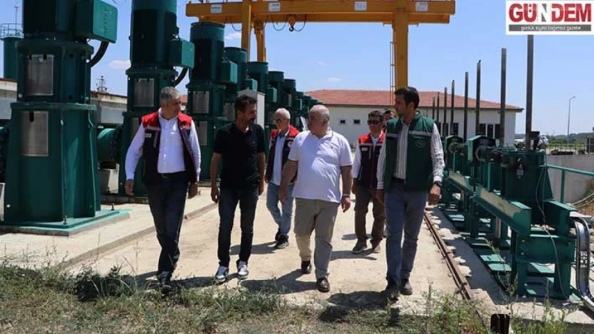 Sulama pompa istasyonlarında incelemede bulunuldu