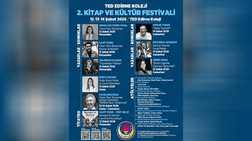 TED Edirne Koleji Kitap ve Kültür Festivali kapılarını açıyor