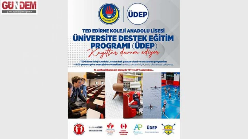 TED Edirne Koleji'nden Üniversiteye güçlü bir adım