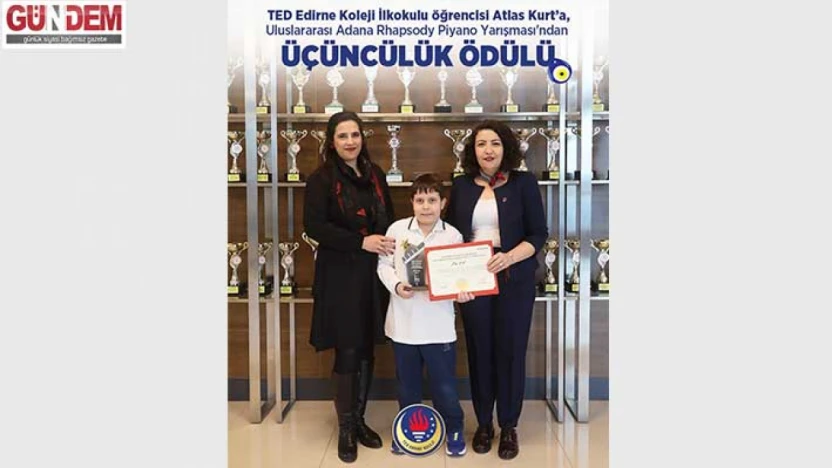 TED Edirne Koleji'ne uluslararası piyano gururu