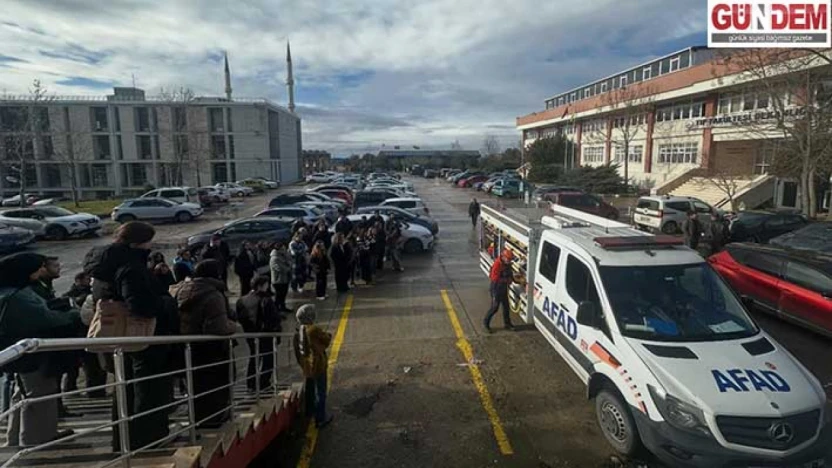 Trakya Üniversitesi'nde afet farkındalık eğitimi