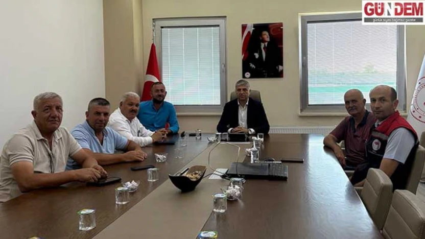 Tunca Nehri'ndeki su seviyesi köy temsilcileriyle değerlendirildi