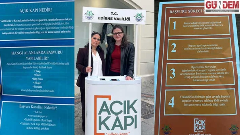 Valilikten 'Açık Kapı' bilgilendirme standı