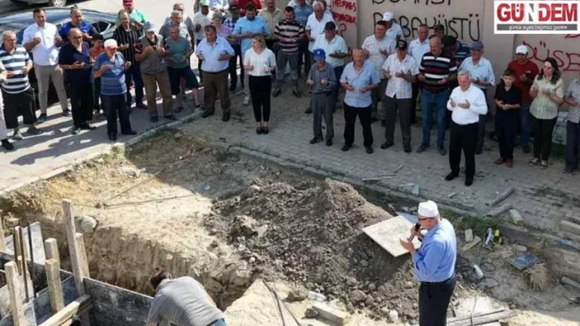 Yazlık düğün salonunun temeli atıldı