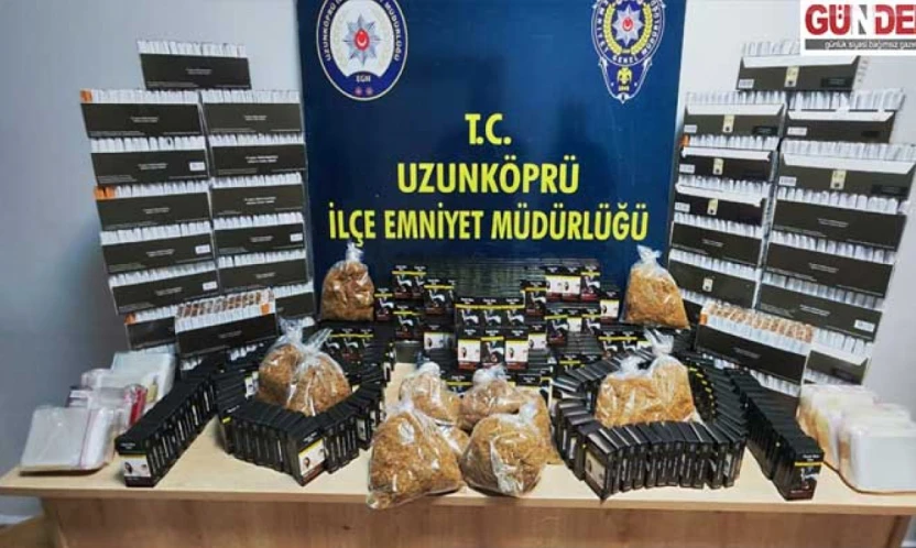 17 bin 500 doldurulmuş makaron ele geçirildi