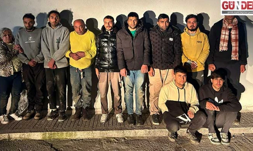 36 düzensiz göçmen yakalandı