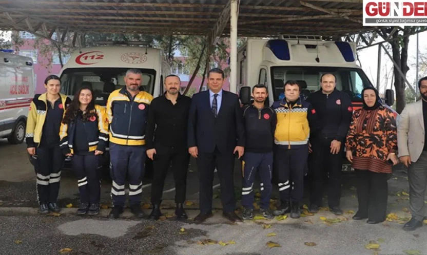 Acil sağlık standına yoğun ilgi