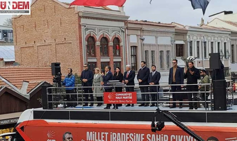 CHP, 76.  'Millet İradesine Sahip Çıkıyor' mitingini Edirne'de gerçekleştirdi