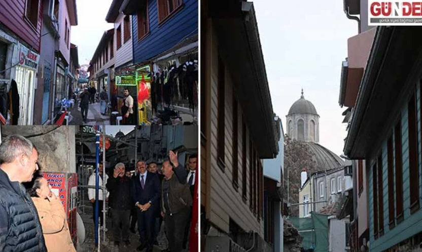 'Dar Çarşı'daki restorasyon çalışmalarında sona gelindi