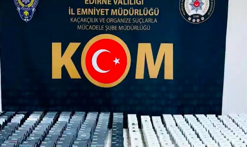 Edirne'de 500 kaçak elektronik sigara ele geçirildi