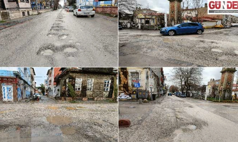 Edirne'nin göbeğinde bitmeyen çile: Çukurlar, çamur, mağduriyet