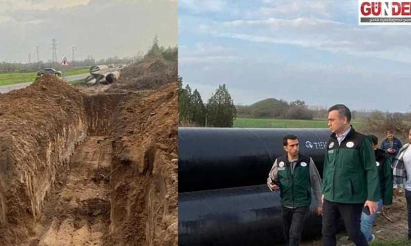 Edirne'ye su sağlayacak Süloğlu Barajı isale hattında çalışmalar sürüyor