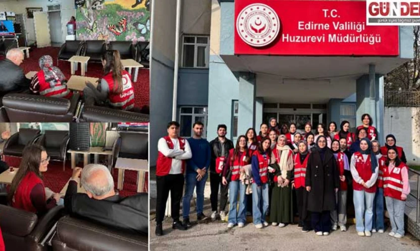 Genç Kızılay'dan huzurevine sıcak ziyaret
