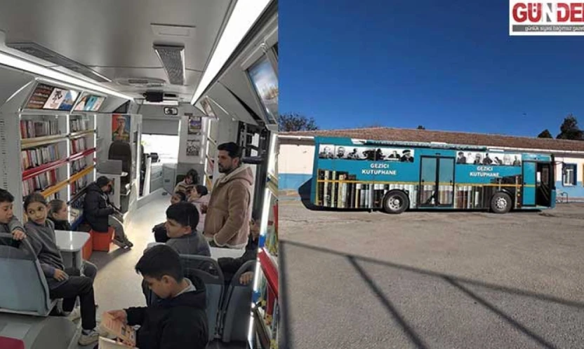 Gezici kütüphane köy okullarını kitapla buluşturuyor