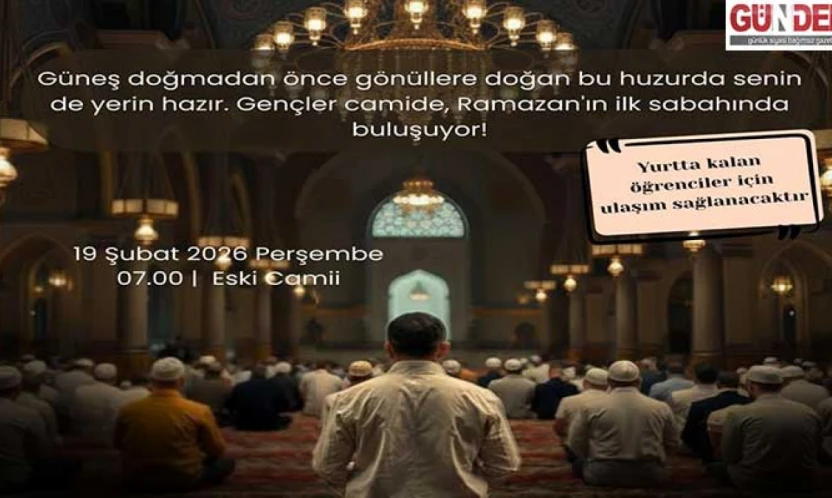 'Hoş Geldin Yâ Şehr-i Ramazan' çağrısıyla gençler Eski Cami'de