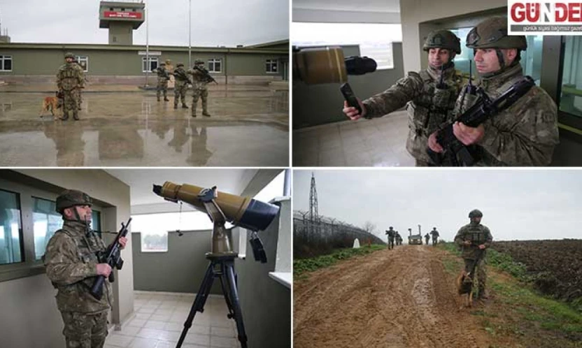 'Hudut kartalları' yılbaşını vatan nöbetinde karşıladı