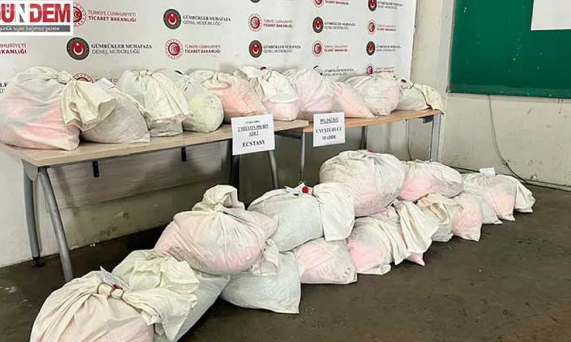 Kapıkule'de 591 kilo 162 gram uyuşturucu ele geçirildi