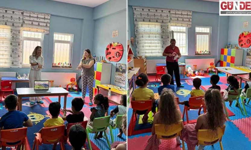 Keşan'da miniklere diş sağlığı dersi