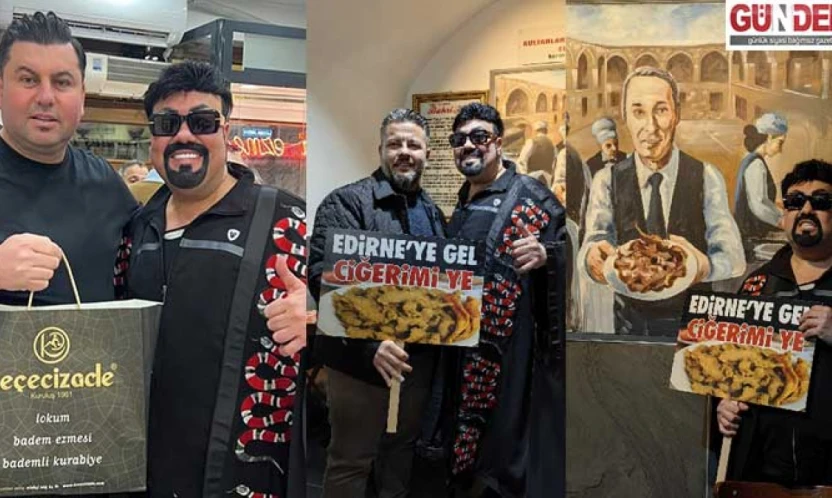 Kobra Murat, Edirne'nin markalarıyla buluştu