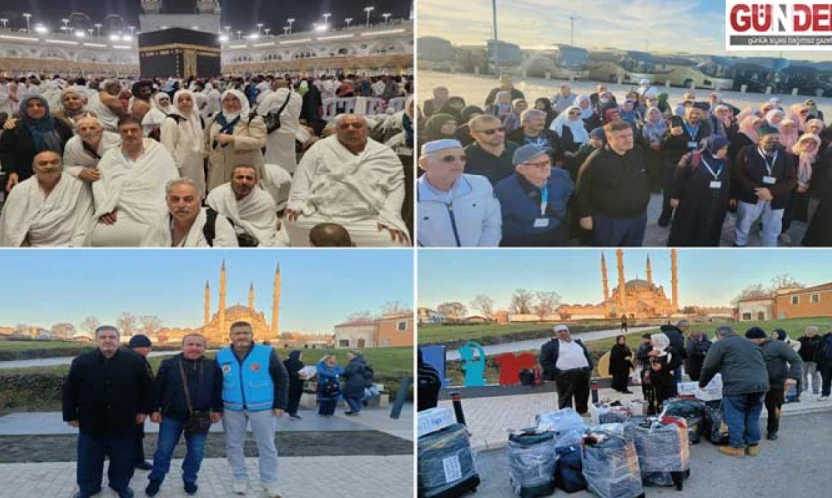 Kutsal topraklardan dönen umrecileri aileleri karşıladı