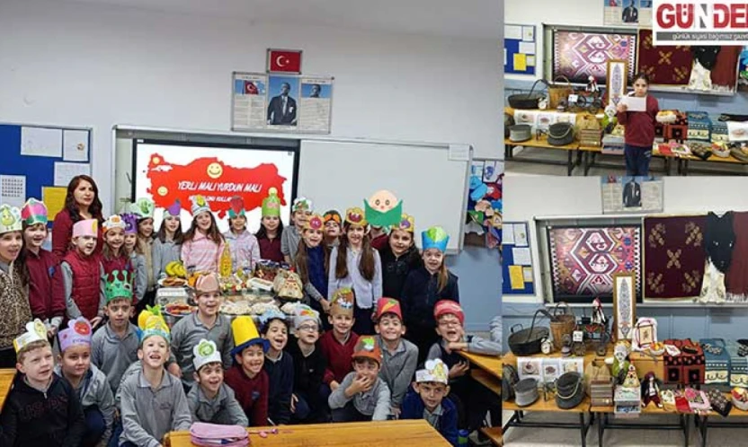 Öğrencilerden tasarruf ve kültür temalı sergi