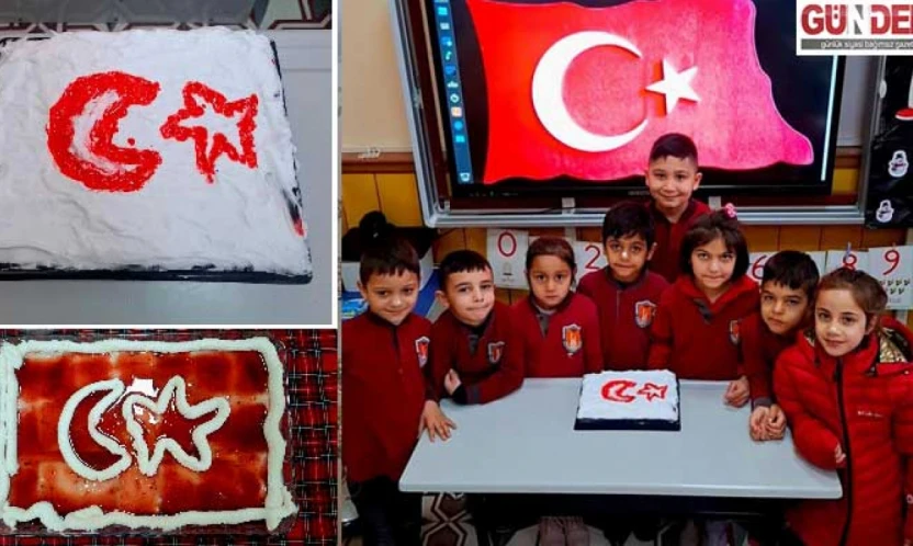 Öğrencilerden Türk Bayrağı etkinlikleri