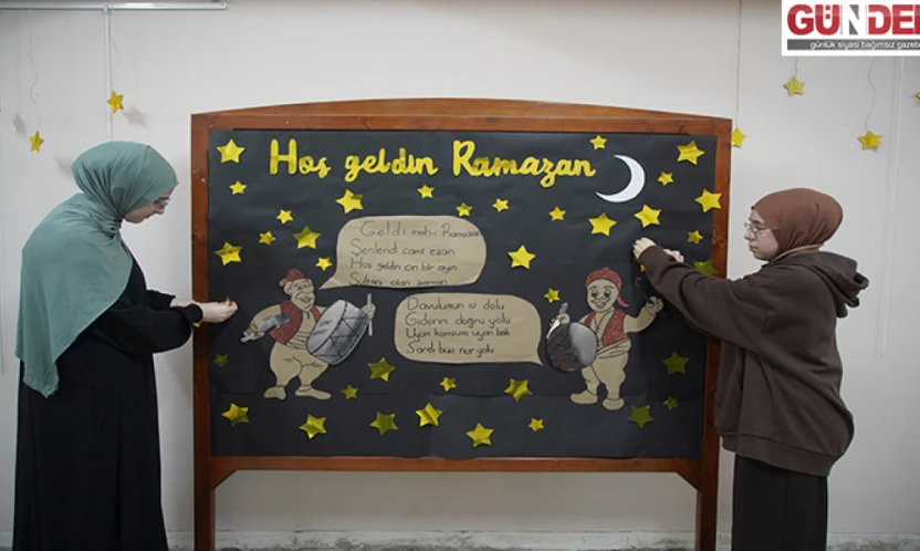 Okulda 'Ramazan Sokağı' yaptılar