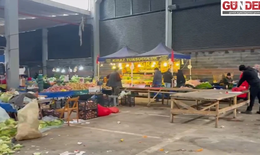 Olumsuz hava şartları pazarı boş bıraktı