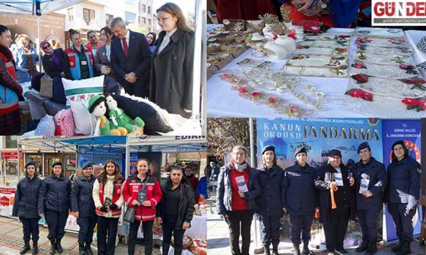 Saraçlar Caddesi'nde 25 Kasım İçin Güçlü Mesaj: 'Şiddete Karşı Birlikte Mücadele'
