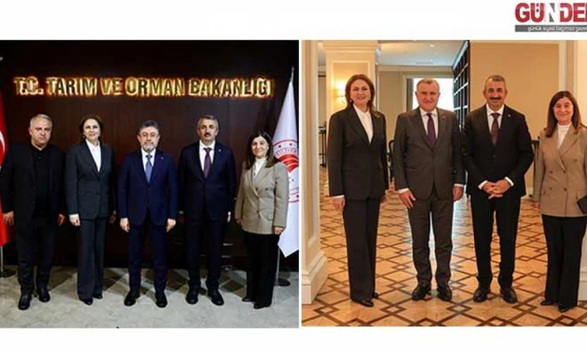 Sezer, Aksal ve İba, Bakan Yumaklı ve Bakan Aşkın Bak ile görüştü