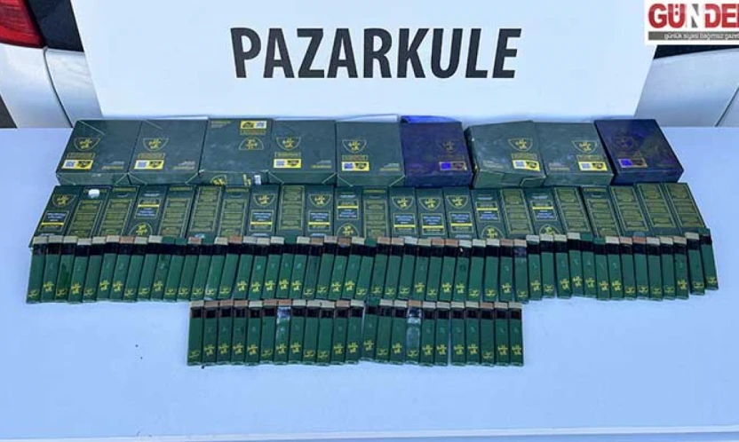 Sigaralara gizlenmiş likit esrar ele geçirildi