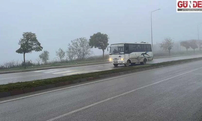 Sis nedeniyle görüş mesafesi düştü