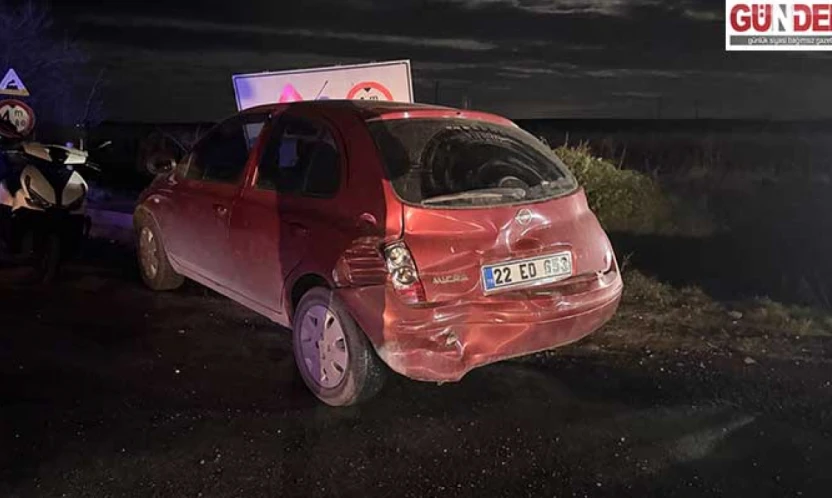 Tırla çarpışan otomobildeki 4 kişi yaralandı