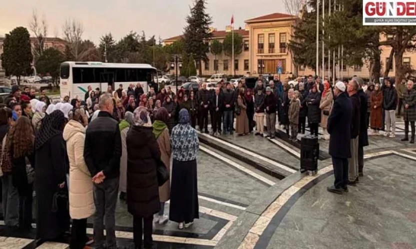 Umre kafilesi kutsal topraklara uğurlandı