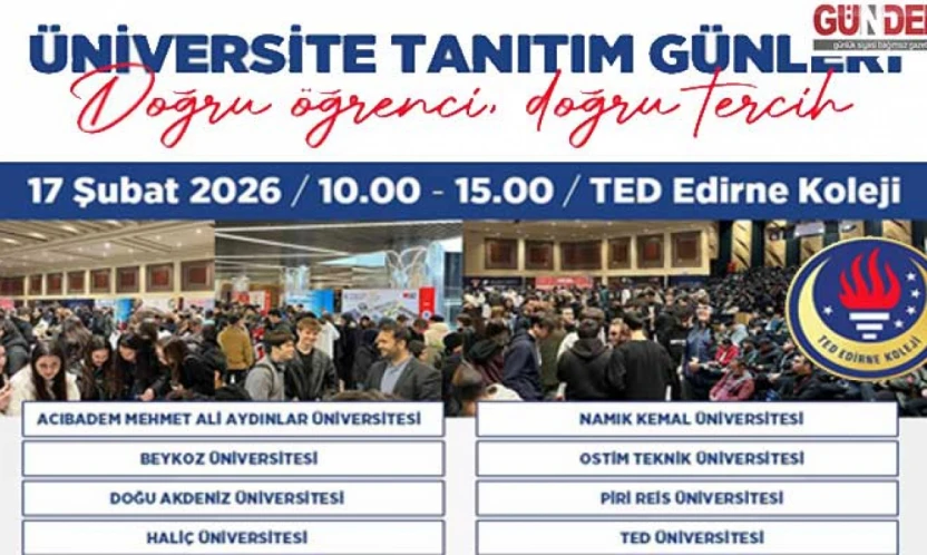 Üniversiteler TED Edirne Koleji'nde öğrencilerle buluşuyor