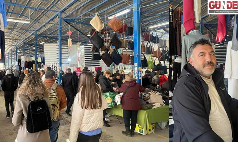 Yılbaşı öncesi Cuma Pazarı esnafın yüzünü güldürdü